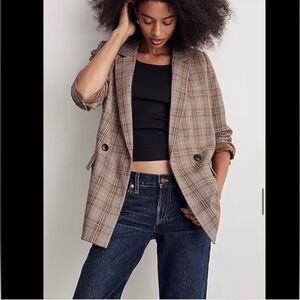 Madewell Caldwell Double Breasted Blazer size L